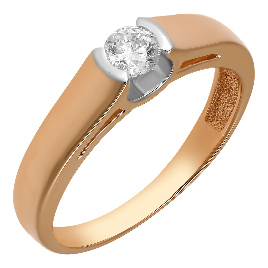 Кольцо, золото, бриллиант, 1-577-10